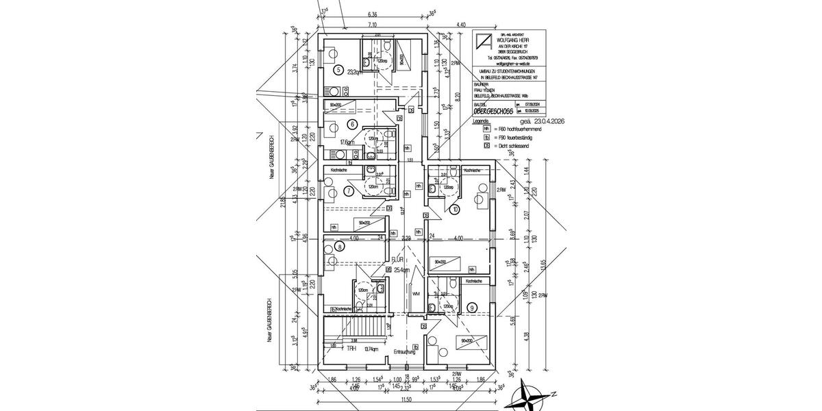 Etagenwohnung Bielefeld Schildesche - 1 Zimmer, 25 m&sup2;, 600&euro; | Angebot:26385407