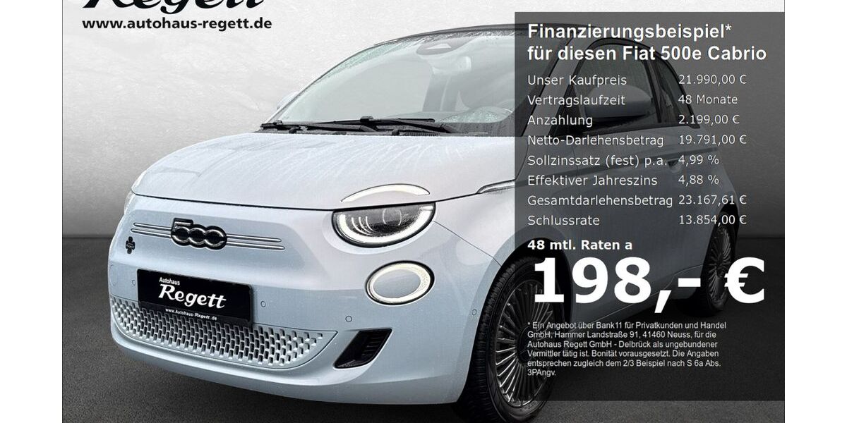 Fiat 500e 18.403 km 21.990 &euro; Delbrück-Westenholz 33129