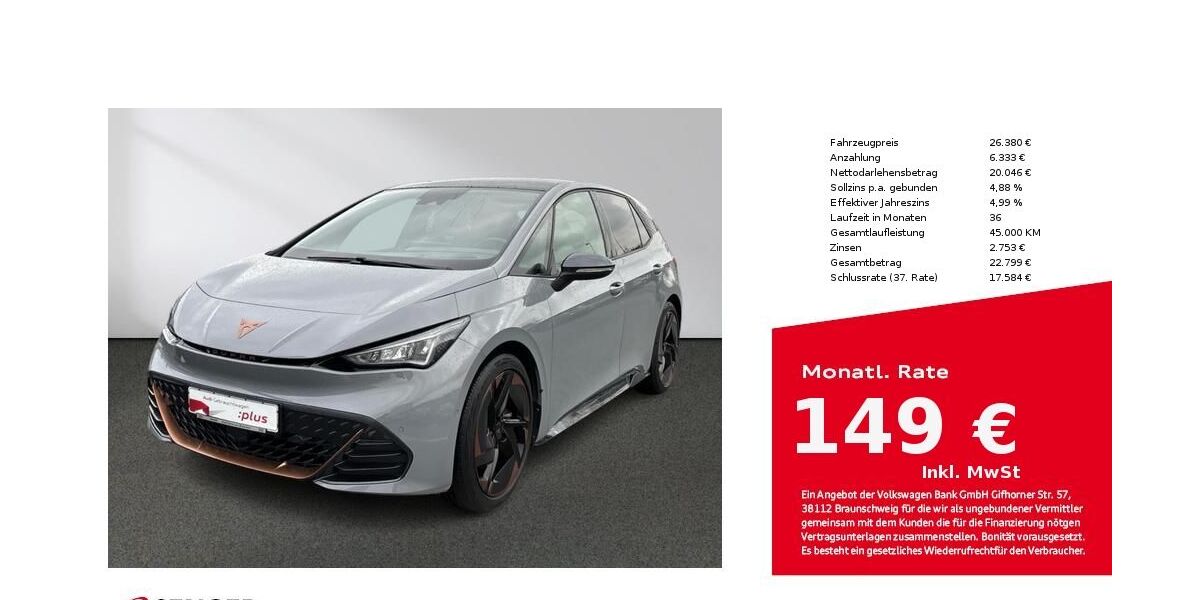 Cupra Born 47.520 km 25.480 &euro; Bielefeld 33609