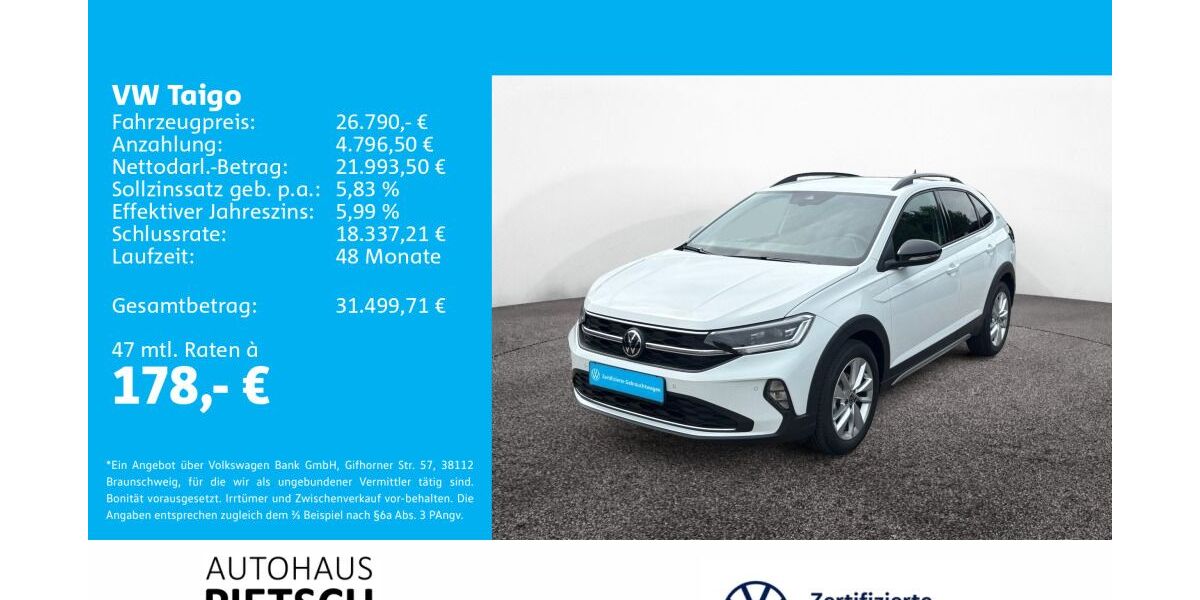 VW Taigo 8.000 km 26.190 &euro; Melle 49324