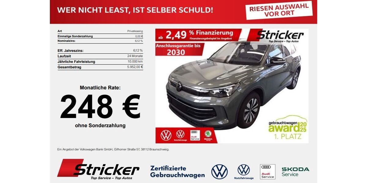 VW Tiguan 11.196 km 34.349 &euro; Detmold 32760