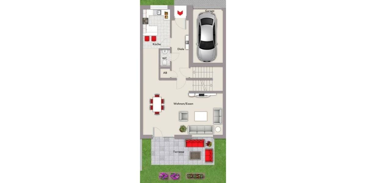 Reihenmittelhaus Gütersloh Innenstadt - 4 Zimmer, 133 m&sup2;, 483.950&euro; | Angebot:25708837