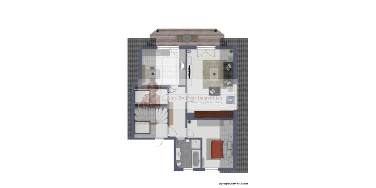 Geräumige 2-Zimmer-Mietwohnung mit Balkon in ruhiger Ortsrandlage - 2- Herzebrock | Angebot:17607534