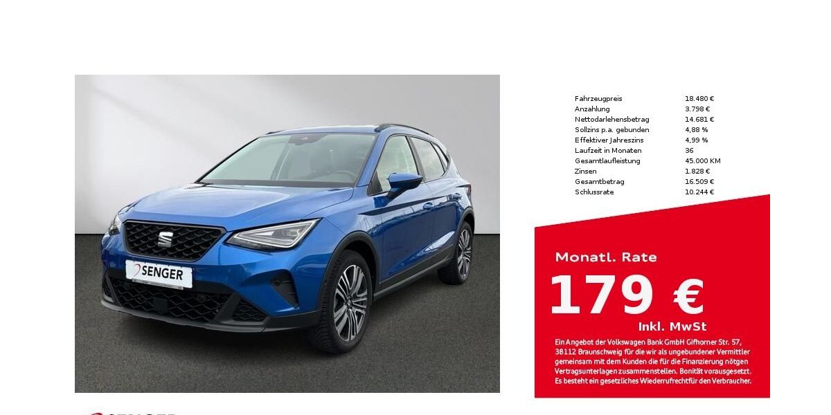 Seat Arona 55.093 km 18.480 &euro; Bielefeld 33609