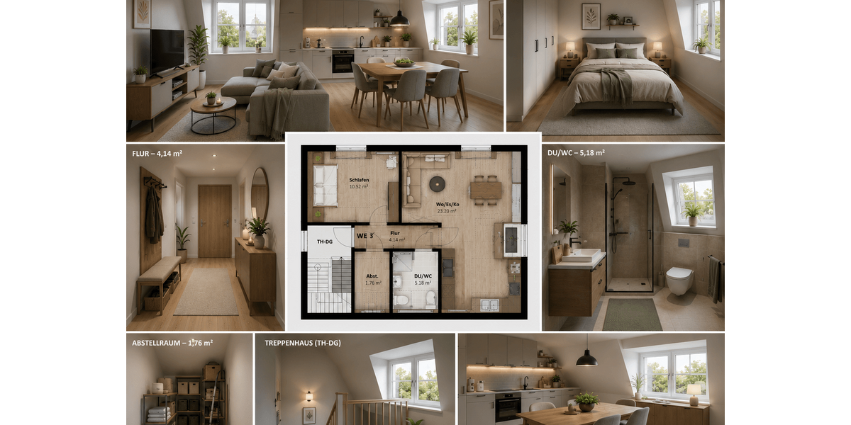 Etagenwohnung Lage - 3 Zimmer, 45 m&sup2;, 119.000&euro; | Angebot:27153386