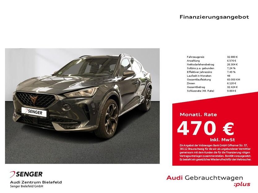 Cupra Formentor 36.612 km 32.880 € Bielefeld 33609