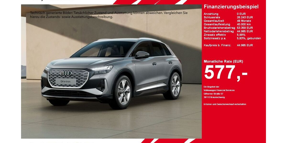 Audi Q4 e-tron 29.415 km 44.985 &euro; Gütersloh 33334