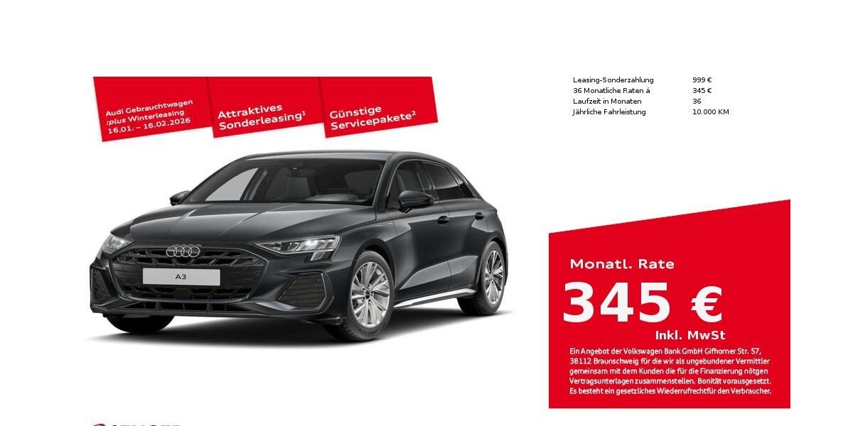 Audi A3 27.590 km 35.390 &euro; Bielefeld 33609