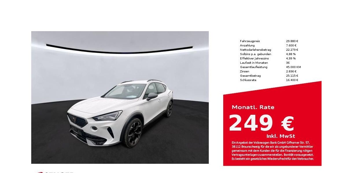 Cupra Formentor 19.813 km 29.880 &euro; Bielefeld 33609