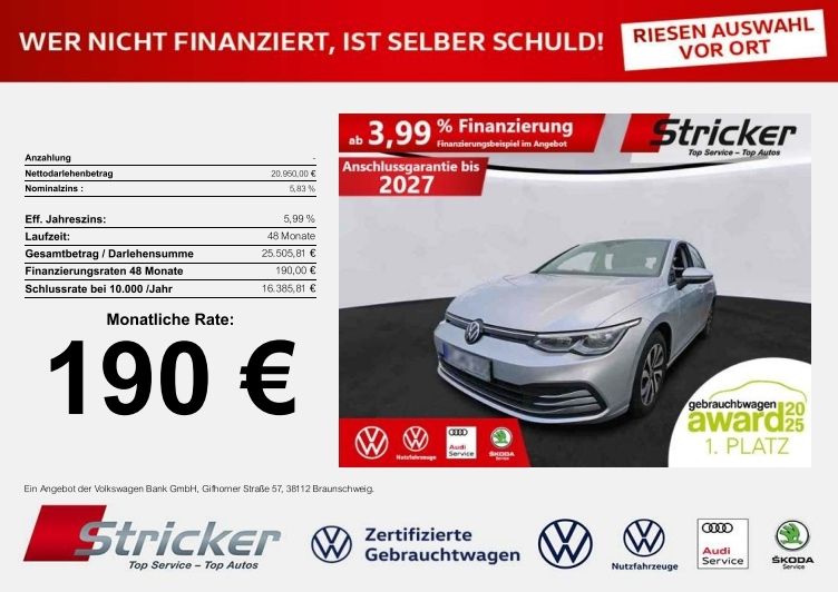 VW Golf 40.996 km 20.949 &euro; Detmold 32760