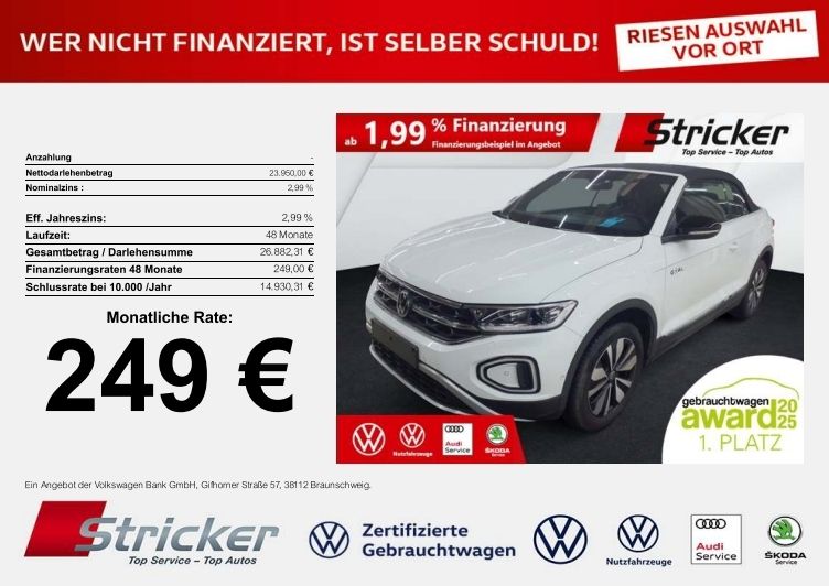VW T-Roc 20.683 km 23.949 &euro; Detmold 32760