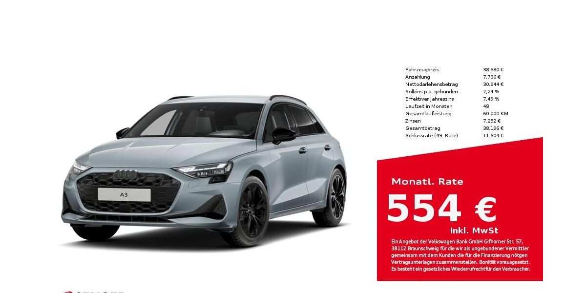 Audi A3 2.171 km 38.680 &euro; Bielefeld 33609