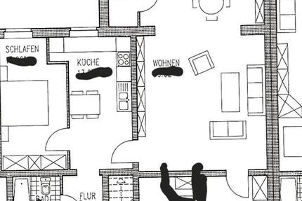 Wohnung Lage - 4 Zimmer, 108 m&sup2;, 864&euro; | Angebot:26447916