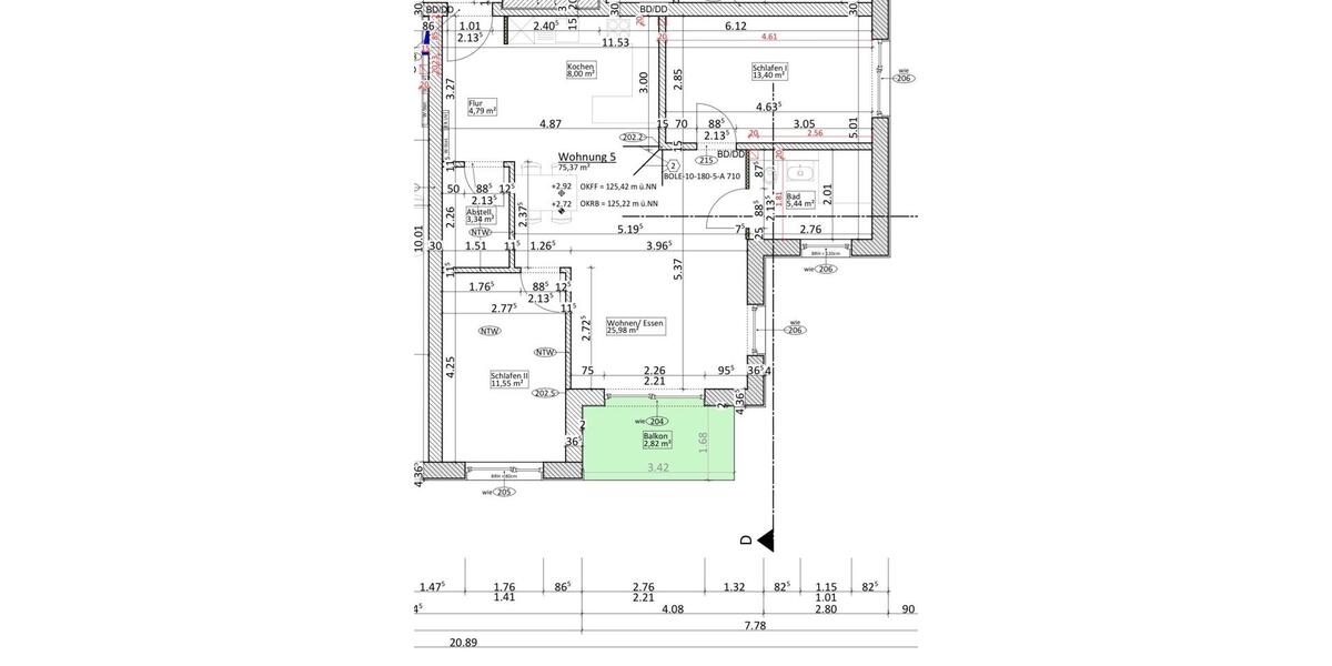 Etagenwohnung Schloß Holte-Stukenbrock Stukenbrock - 3 Zimmer, 76 m&sup2;, 1.230&euro; | Angebot:25545144