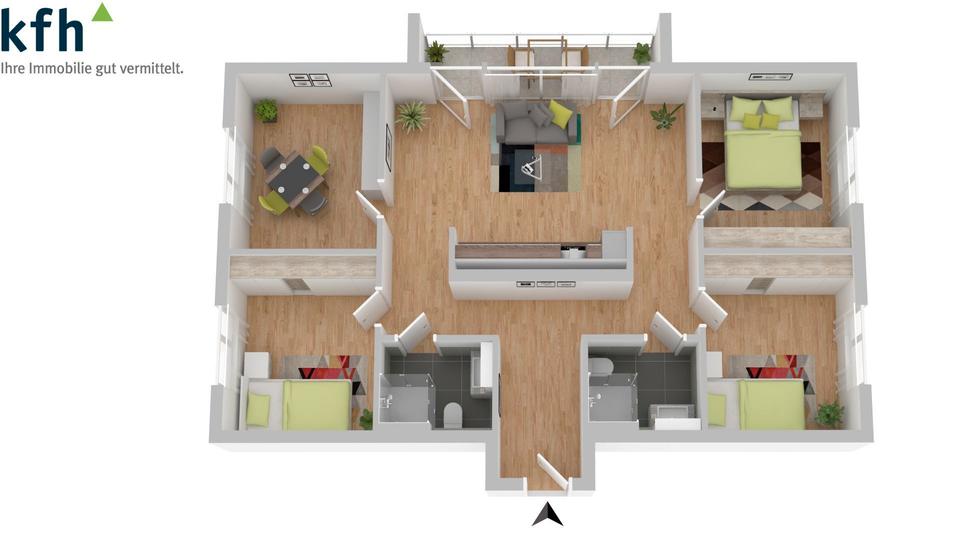 Etagenwohnung Bielefeld Schildesche - 1 Zimmer, 32 m&sup2;, 400&euro; | Angebot:15601720