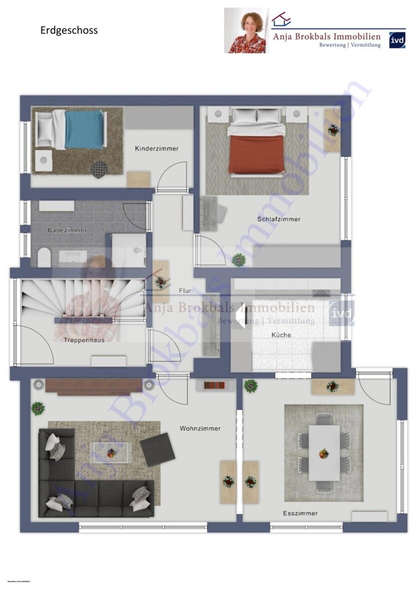 Zweifamilienhaus mit ausgebautem DG und 3 mit Garagen in Harsewinkel, provisionsfrei für Käufer 11 zimmer