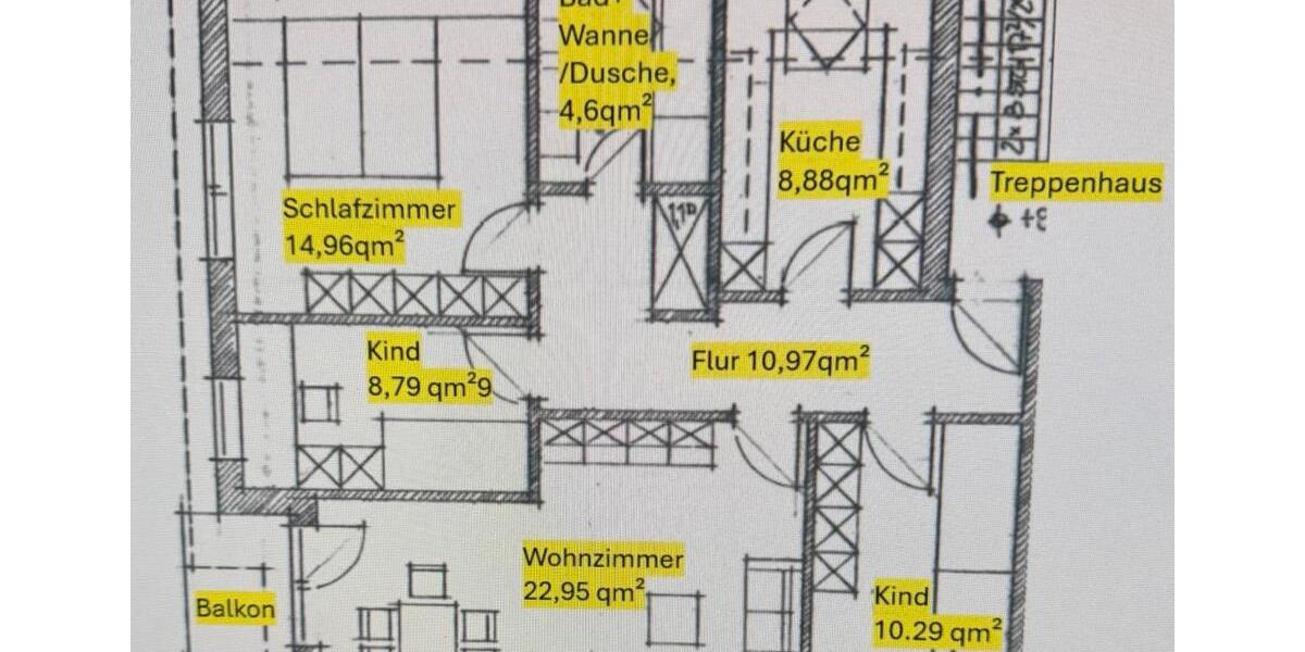 Dachgeschoßwohnung Detmold Hakedahl - 4 Zimmer, 83 m&sup2;, 868&euro; | Angebot:25710764