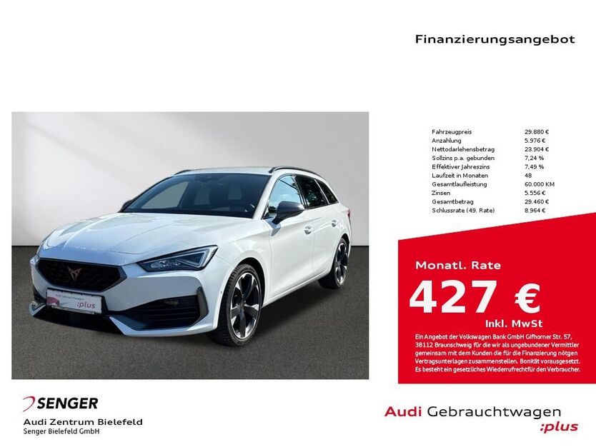 Cupra Leon 23.979 km 29.880 € Bielefeld 33609