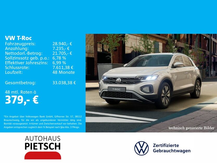 VW T-Roc 25.157 km 28.940 € Melle 49324