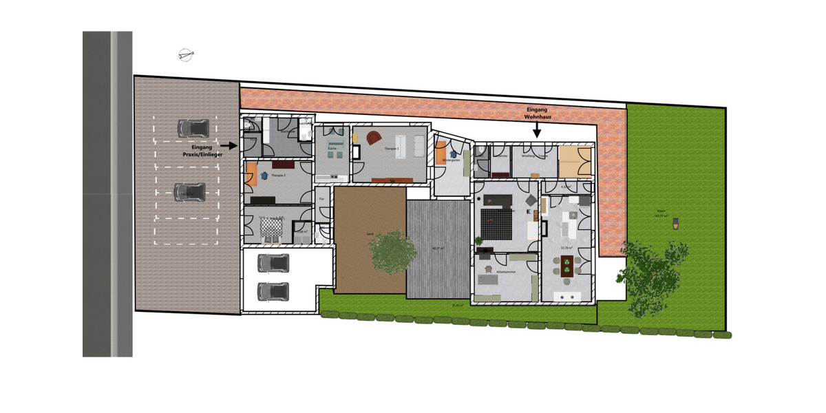 Einfamilienhaus mit vermieteter Praxis (evtl. Einliegerwohnung) 15 zimmer