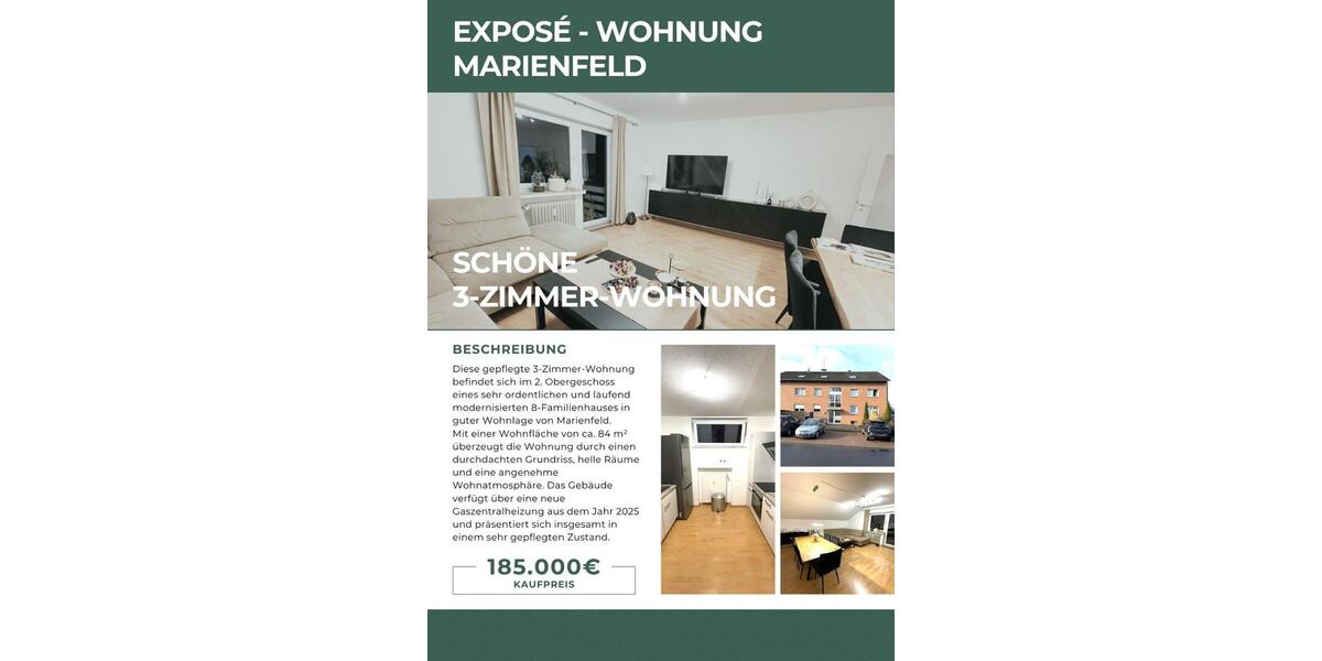 Dachgeschoßwohnung Harsewinkel - 3 Zimmer, 84 m&sup2;, 185.000&euro; | Angebot:26945402