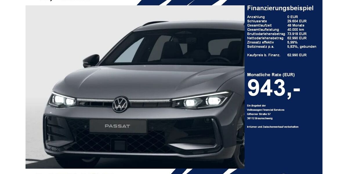 VW Passat 6.000 km 62.990 &euro; Gütersloh 33334