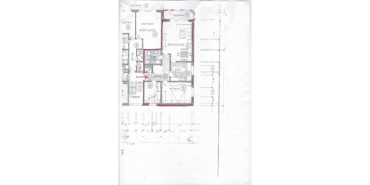 Etagenwohnung Bünde - 2.5 Zimmer, 100 m&sup2;, 720&euro; | Angebot:26619389