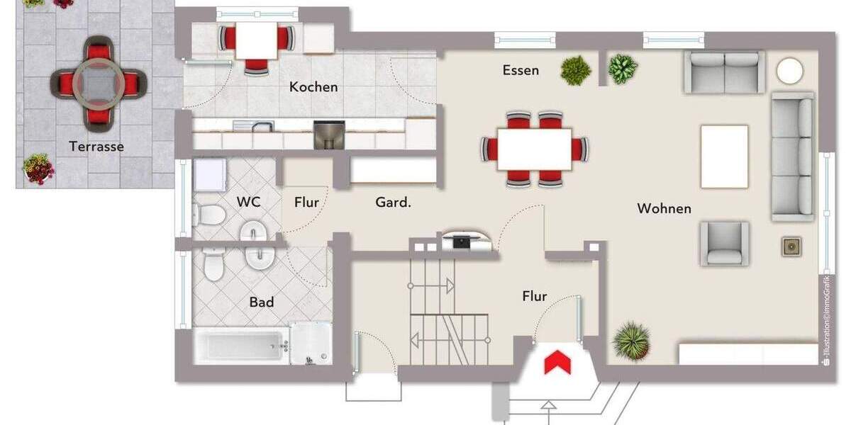 Einfamilienhaus Gütersloh Innenstadt - 4 Zimmer, 100 m&sup2;, 309.000&euro; | Angebot:25802135