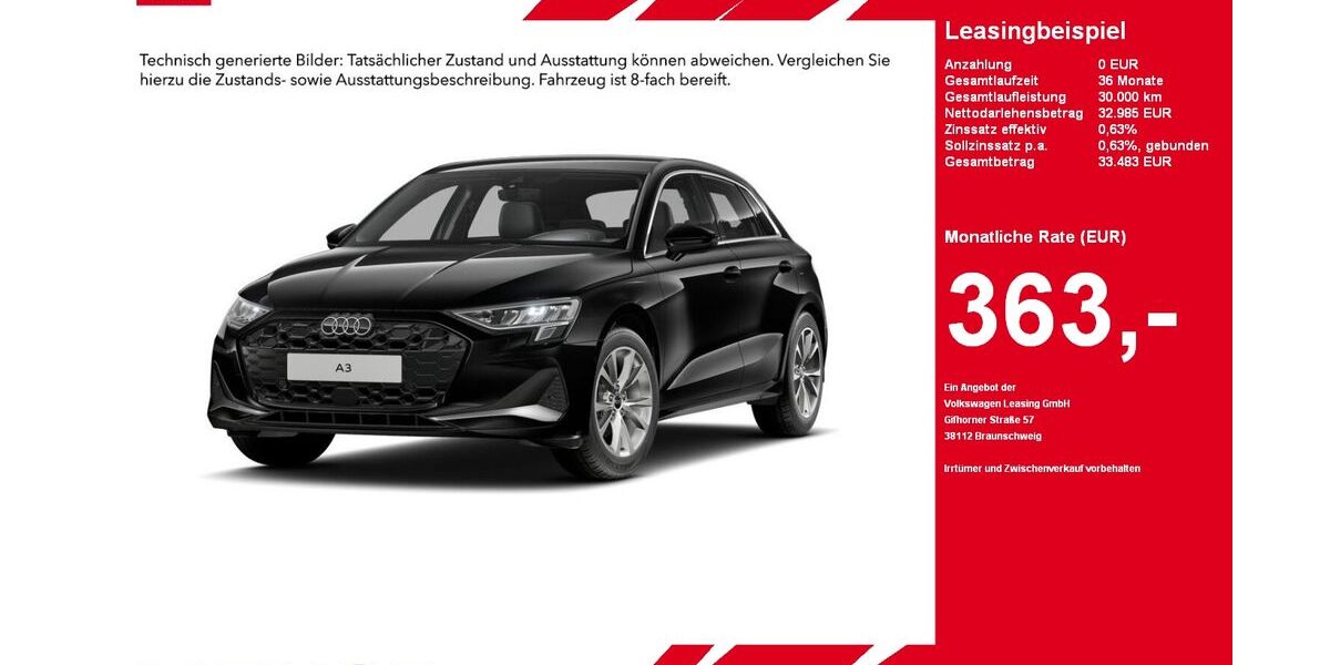 Audi A3 27.053 km 32.985 &euro; Gütersloh 33330