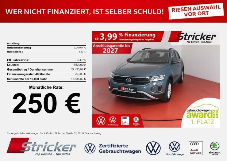 VW T-Roc 25.166 km 23.489 &euro; Detmold 32760