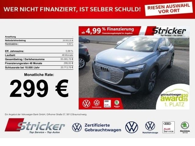 Audi Q4 e-tron 32.510 km 28.939 &euro; Detmold 32760