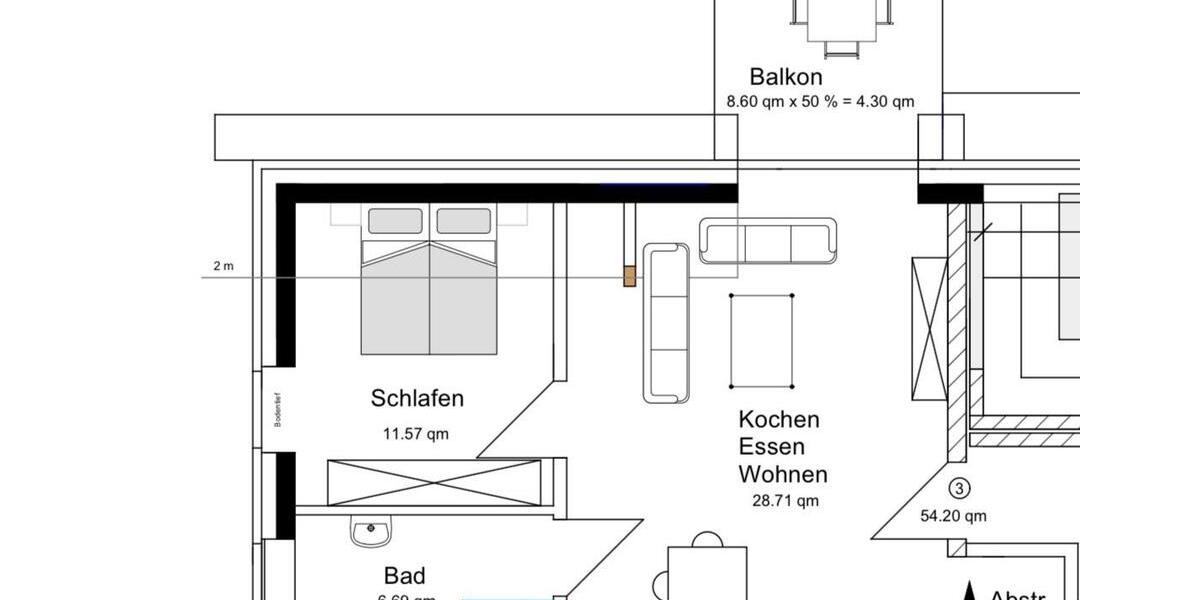 Etagenwohnung Delbrück - 2 Zimmer, 54 m&sup2;, 756&euro; | Angebot:25270797