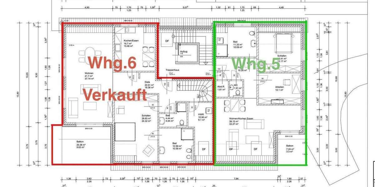 Etagenwohnung Gütersloh Innenstadt - 3 Zimmer, 85 m&sup2;, 378.250&euro; | Angebot:24607022