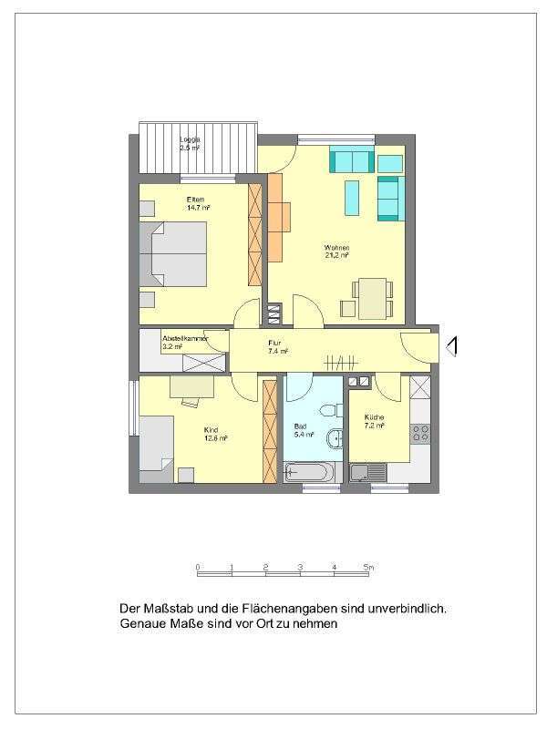 Wohnung zum Mieten in Herford 609 € 72 m²
