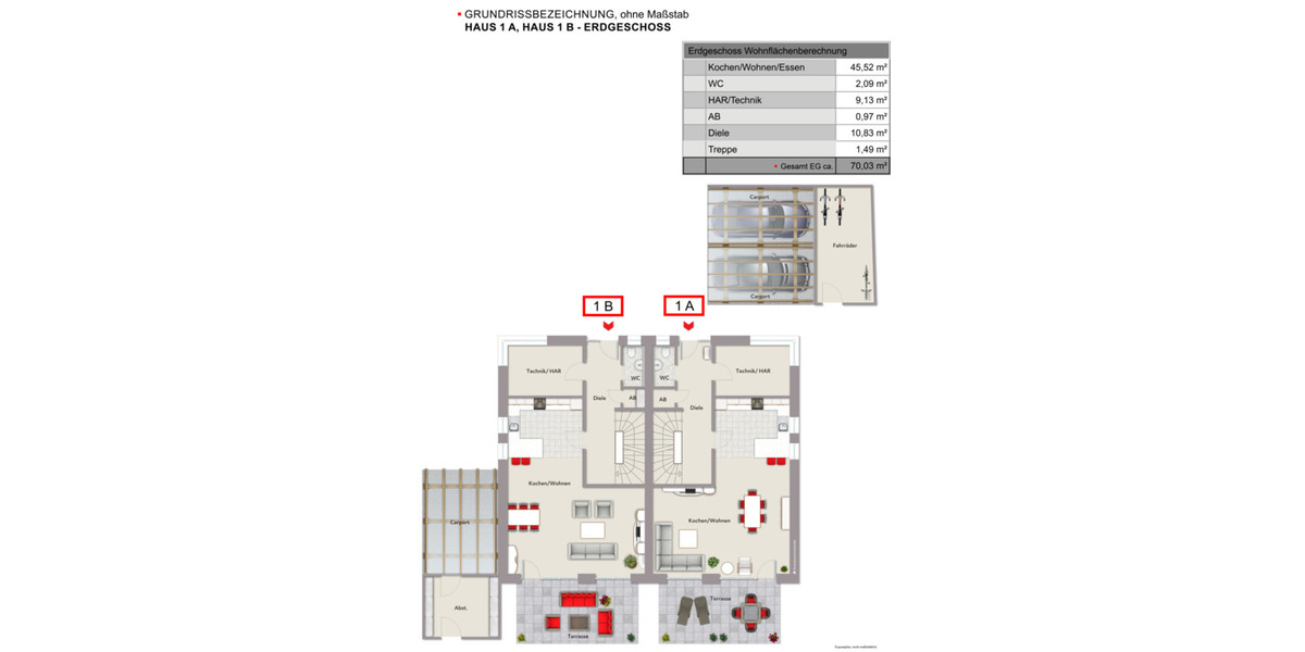 Doppelhaushälfte Gütersloh Avenwedde - 4 Zimmer, 125 m&sup2;, 563.800&euro; | Angebot:25749104