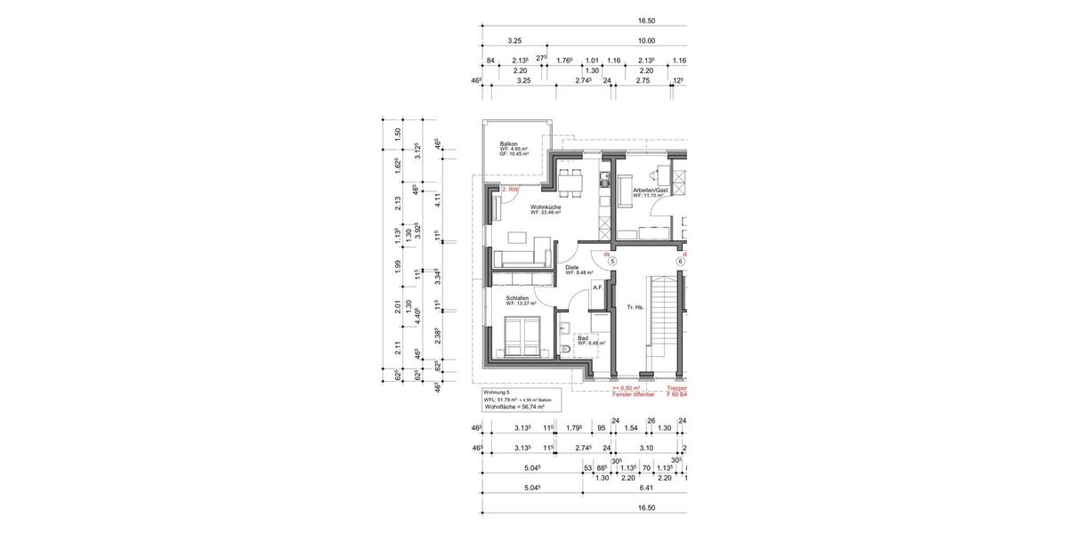 Dachgeschoßwohnung Schloß Holte-Stukenbrock Stukenbrock - 2 Zimmer, 57 m&sup2;, 700&euro; | Angebot:25635946