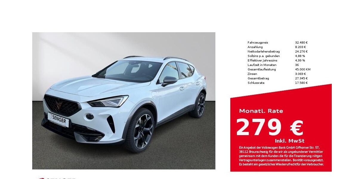 Cupra Formentor 24.702 km 32.480 &euro; Bielefeld 33609