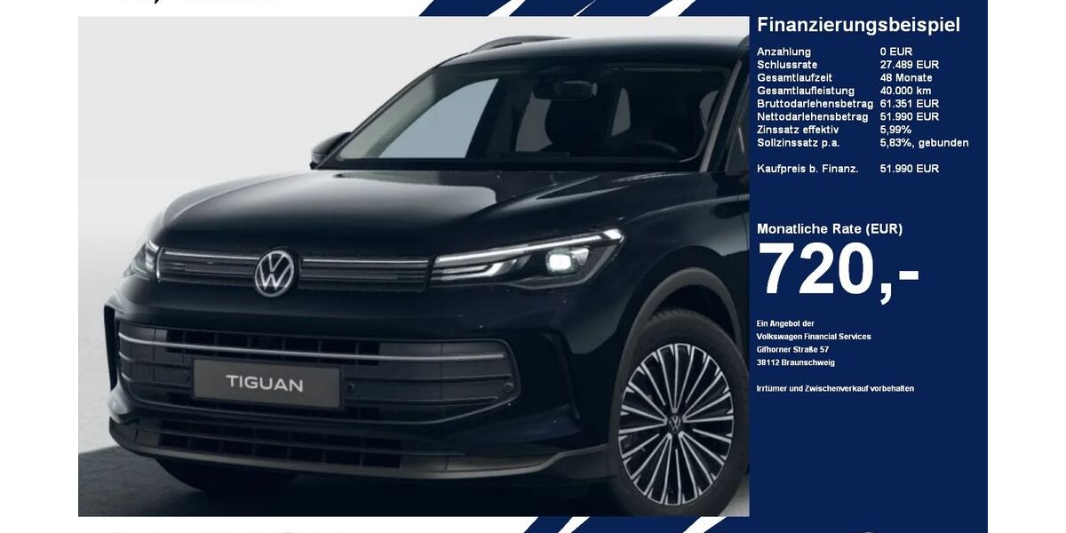VW Tiguan 9.000 km 51.990 &euro; Gütersloh 33334