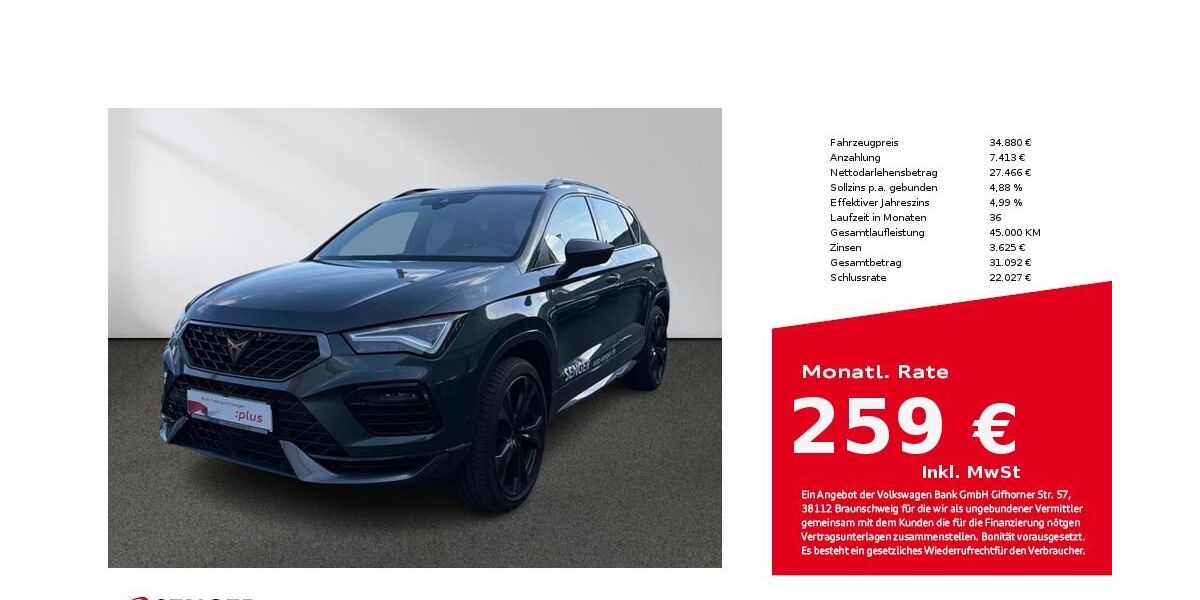 Cupra Ateca 19.263 km 33.480 &euro; Bielefeld 33609