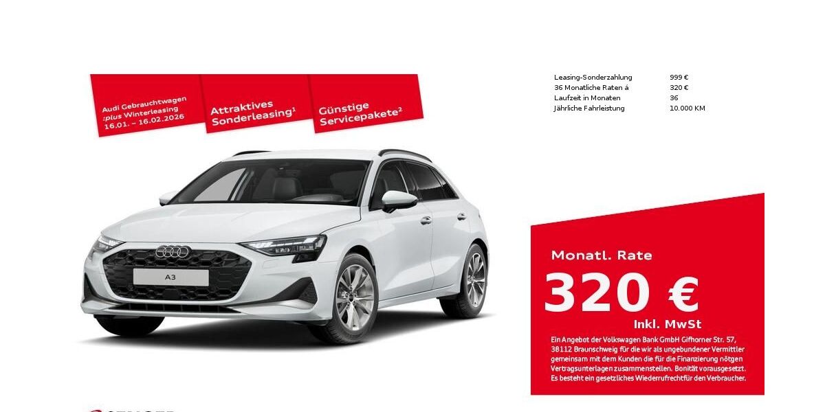 Audi A3 7.129 km 33.390 &euro; Bielefeld 33609