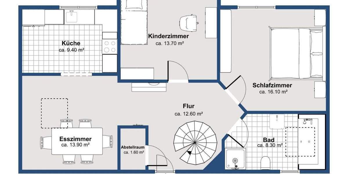 Wohnen auf zwei Ebenen - durchdachte Raumaufteilung mit Zukunftspotenzial 4 zimmer