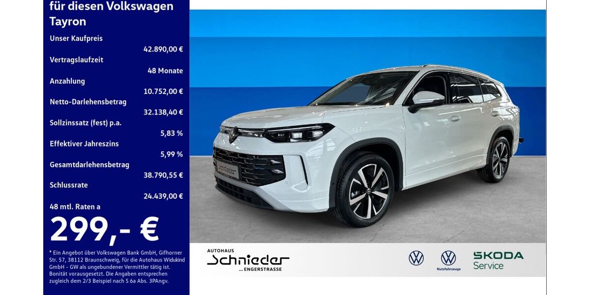 VW Tayron 16.679 km 41.890 &euro; Enger 32130