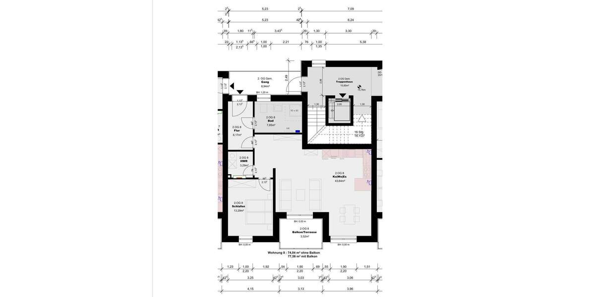 Etagenwohnung Lage - 2 Zimmer, 77 m&sup2;, 720&euro; | Angebot:25878177