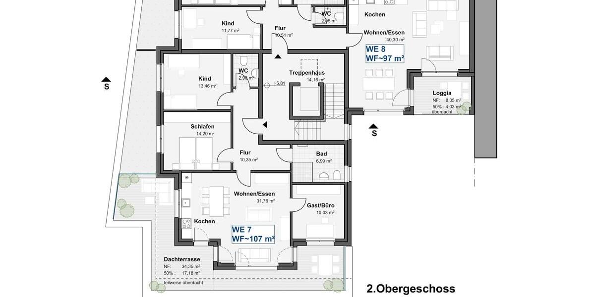 Wohnen am Obersee! Neubau 3-Zimmer-Wohnung mit Loggia 3 zimmer