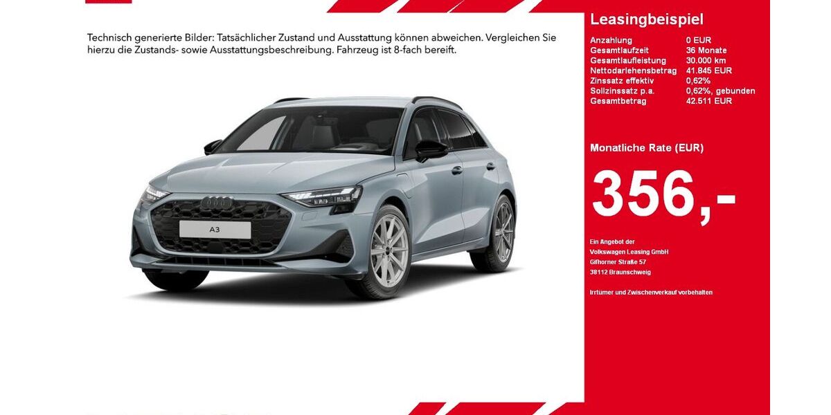 Audi A3 8.220 km 41.845 &euro; Gütersloh 33330