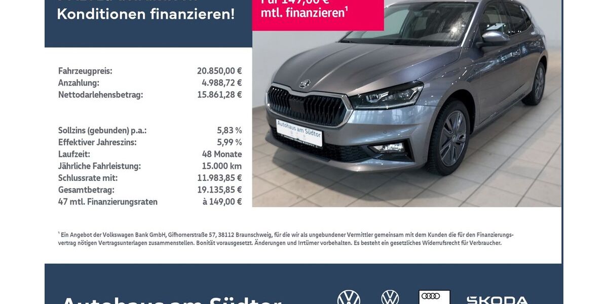 Skoda Fabia 18.493 km 20.850 &euro; Rietberg 33397