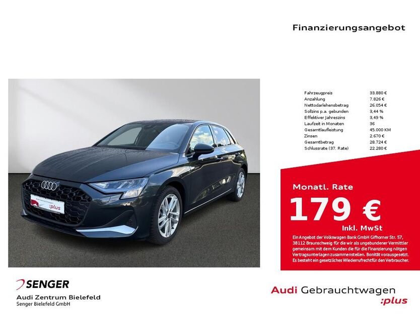 Audi A3 22.377 km 33.880 € Bielefeld 33609
