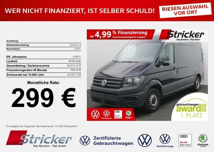 VW Crafter 24.428 km 32.949 € Detmold 32760