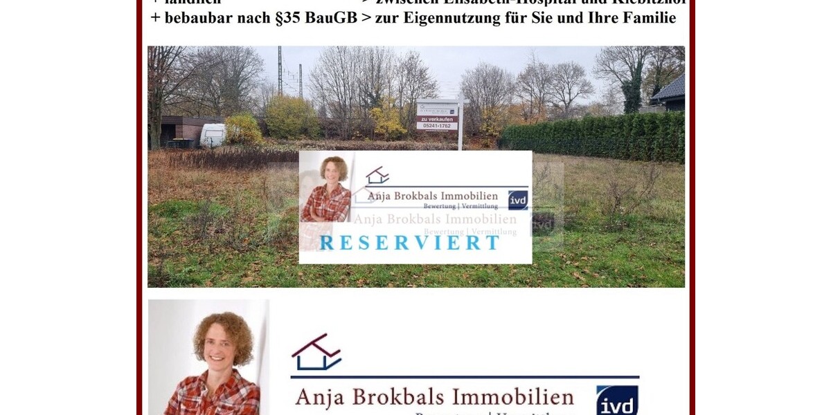 Baugrundstück Nähe Kiebitzhof - bauträgerfrei und provisionsfrei für Käufer in Gütersloh - Grundstück Gütersloh Isselhorst | Angebot:25365472