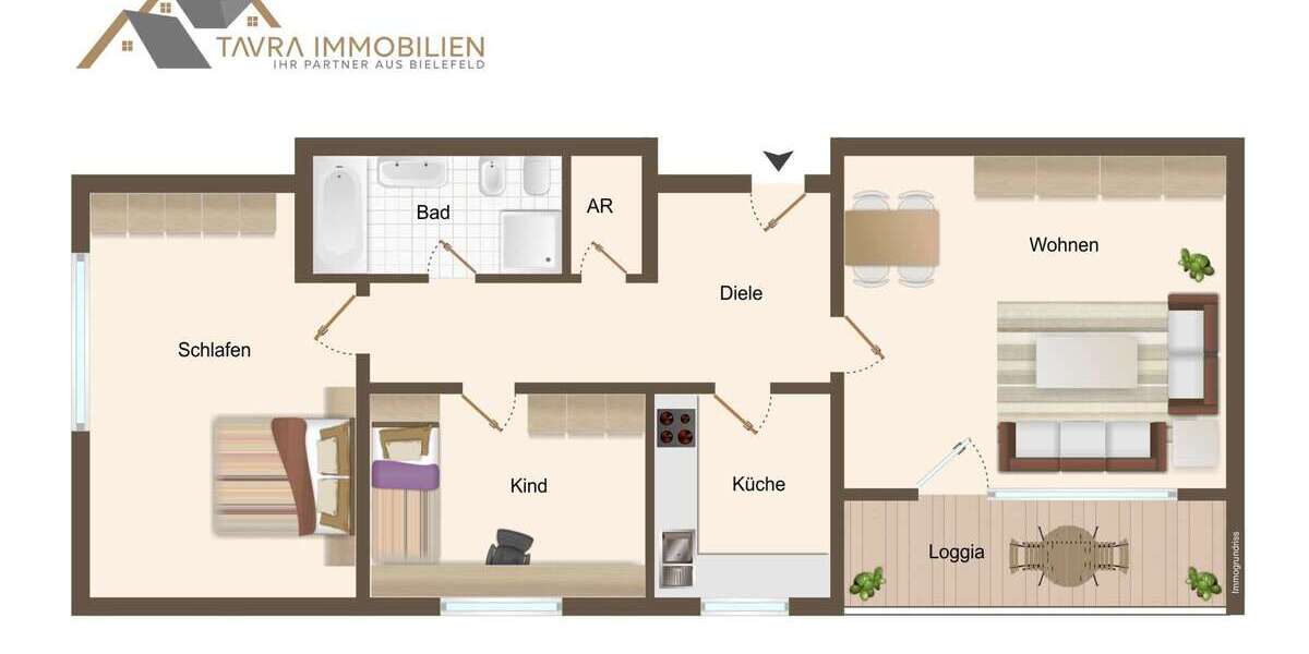 Etagenwohnung Bielefeld / Senne Senne - 3 Zimmer, 90 m&sup2;, 200.000&euro; | Angebot:25158768